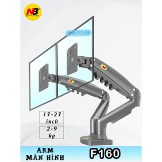 F160 giá treo 2 màn hình máy tính nb #tay treo 2 màn hình đa năng #xoay 360 độ northbayou