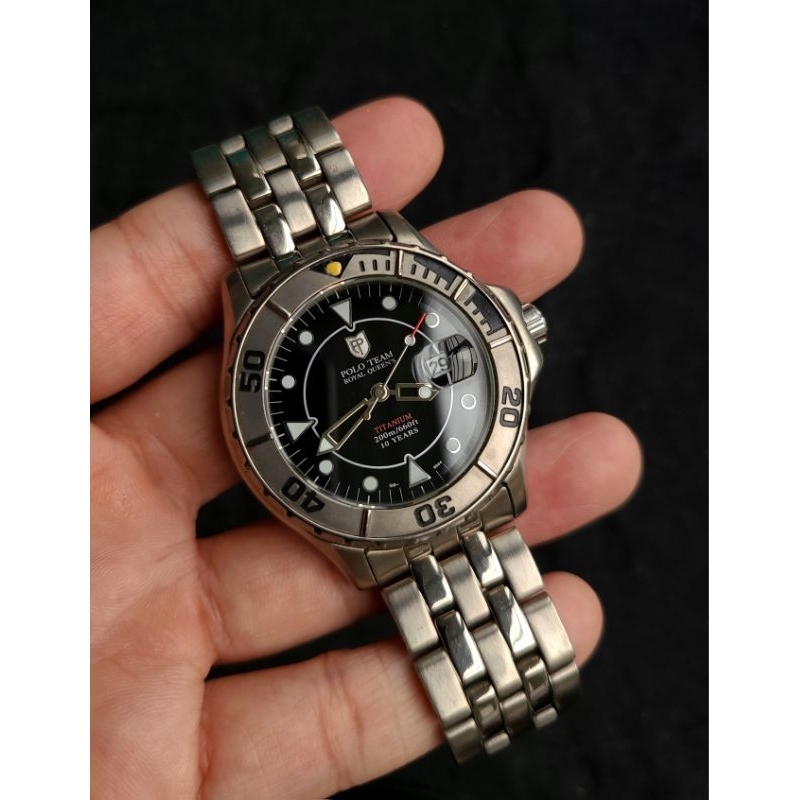 Đồng hồ nam Polo Team diver Titanium