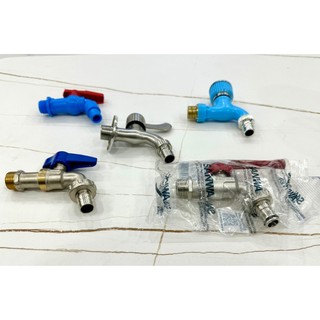 Van khóa nước các loại - Van khóa nước gạt SANWA Φ21 Van gạt bằng đồng Vòi nhựa thái khóa nước Vòi hồ inox