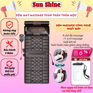 Thảm massage toàn thân đa năng cao cấp, đệm mát xa công nghệ nhật bản mới, máy massage toàn thân chính hãng