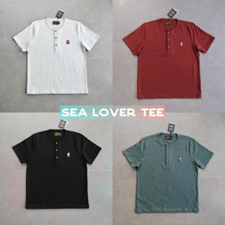  Áo thun Tay ngắn Cổ Henley retro - Sea Lover - Olderister | Premium cotton 