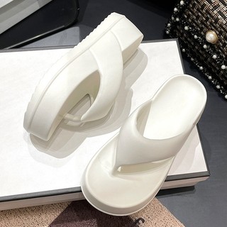 Dép tông xỏ ngón độn đế 6cm, dép xỏ ngón đi biển, dép kẹp đế cao