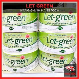 Combo 10 cuộn - giấy vệ sinh cuộn to let green 700g, giấy vệ sinh cuộn công nghiệp - hàng chính hãng