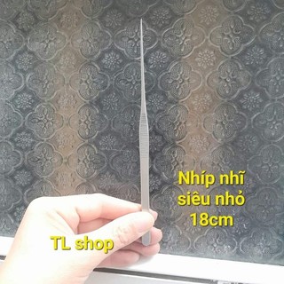 Nhíp gắp ráy trong nhĩ loại thẳng.