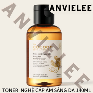 GỐC255 hsd16.11.24 140ML Nước Hoa Hồng Cocoon Chiết Xuất Từ Nghệ Hưng Yên Hung Yen Turmeric Toner THANH LÝ AUTH