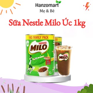 Sữa Nestle Milo Úc 1kg giúp phát triển chiều cao, bổ sung đầy đủ dinh dưỡng cho bé hanzomart