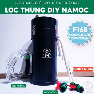 Lọc DIY NAMOC Fi168 | 28W~1350L/H - Full Phụ Kiện Và Vật Liệu Lọc | Lọc Thùng Chế Cho Bể Cá Cảnh, Thuỷ Sinh