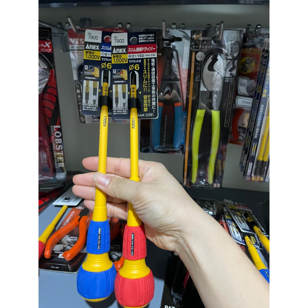 ANEX Tô vít cách điện 1000V Anex made in JAPAN No. 7900+1X100 / 7900+2x150 / 7900-6x150/ 7900+2x100/