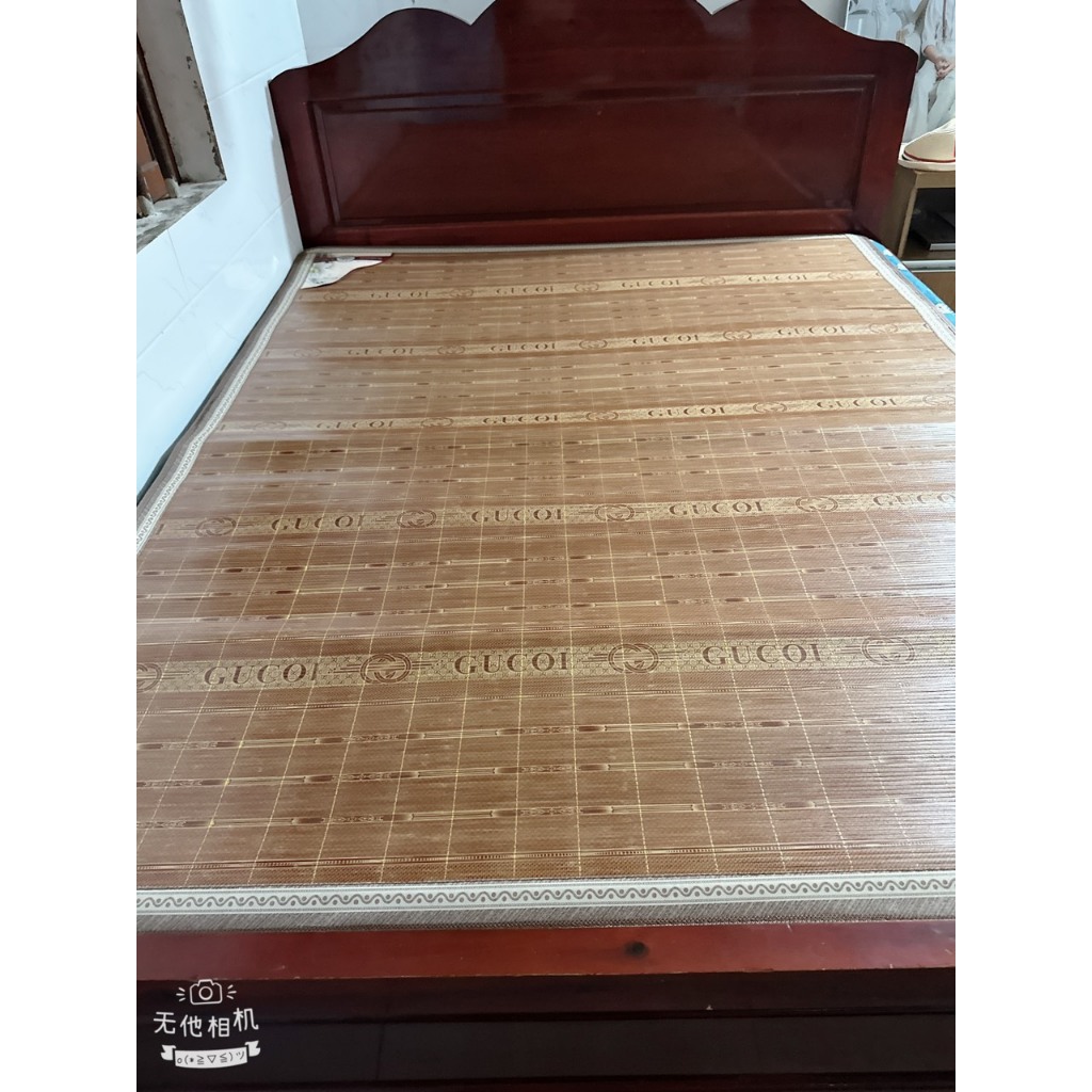 Chiếu trúc  Lụa 2 mặt Bành Thành nằm hai mặt vân hoa họa tiết đẹp