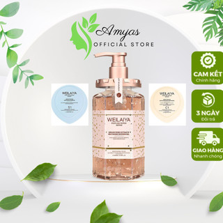 Sữa tắm Weilaiya chính hãng cánh hoa hồng Damask 450ml chính hãng