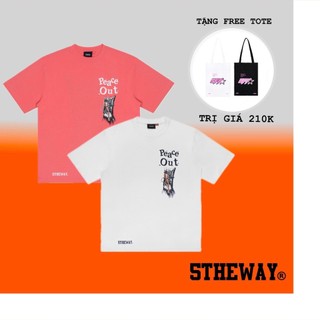 Áo thun tay ngắn cổ tròn 5THEWAY /peace out/ NEW TEE