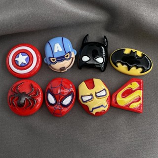 Charm Crosc, Sticker, Jibbitz Gắn Dép Hình Người Nhện, Người Sắt, Batman Trang Trí Cross, DIY