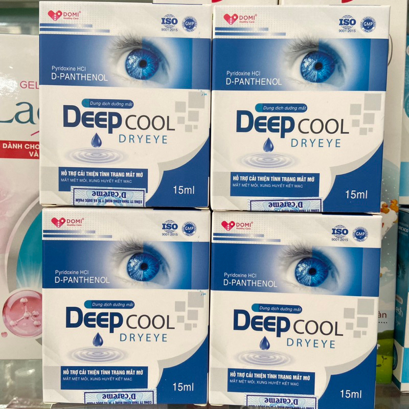 Dưỡng mắt Deep Cool dryeye hỗ trợ cải thiện mắt mờ, mệt mỏi, làm việc màn hình điện thoại, máy tính 