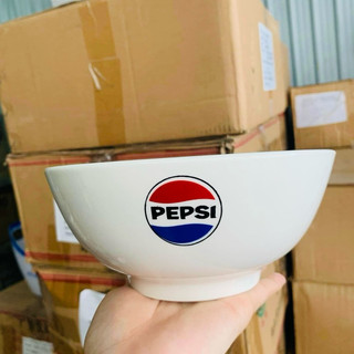 5 cái tô sứ HKM Pepsi siêu đẹp men sứ dày, bóng size 18cm
