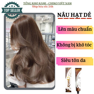 Combo 7C Thuốc nhuộm tóc cafe sáng, hạt dẻ sáng, tặng kèm trợ nhuộm và phục hồi