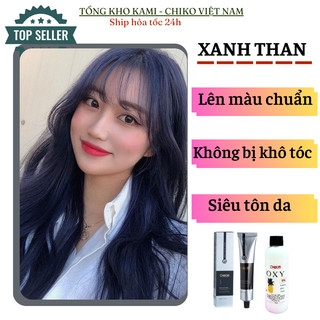 Thuốc nhuộm tóc XANH THAN, XANH ĐEN, XANH DƯƠNG ĐEN chính hãng