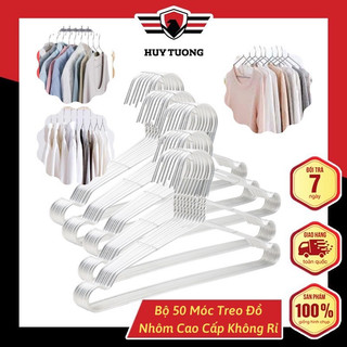 Combo 10 móc nhôm treo quần áo người lớn - móc áo nhôm