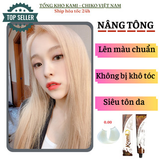 Thuốc nhuộm nâng  tông nâng nền tóc 00 Kami (màu + oxy)