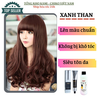 Thuốc nhuộm tóc nâu mật ong CK574 Chiko chính hãng, tặng kèm trợ siêu dưỡng và găng tay