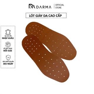 Đôi lót giày da nam darma cao cấp có lỗ thoáng màu nâu và đen