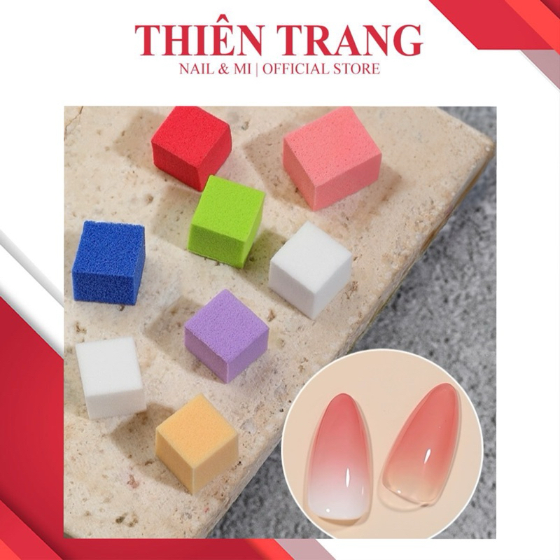 Mút vuông dặm ombre mini - Set mút dặm ombre mini mix màu _ mút dặm ombre chuyên dụng