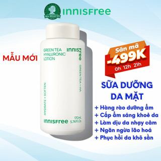 Sữa dưỡng ẩm chống lão hóa sớm tinh chất trà xanh innisfree Green Tea Hyaluronic Lotion 170ml