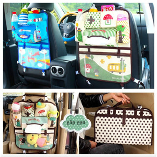 [HCM] Túi treo đồ nhiều ngăn móc sau ghế ô tô, xe hơi kiểu mẫu hoạt hình dễ thương cho trẻ em