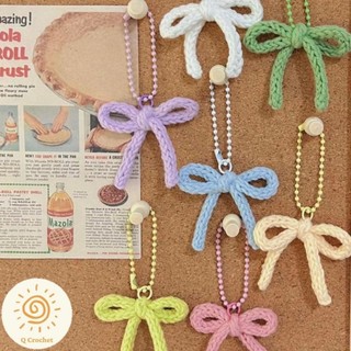 Móc khóa nơ len handmade 🎀