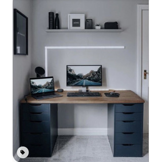 Bàn IKEA 2 Tủ 10 Ngăn Kéo  IKEADESK.VN (Ship Hỏa Tốc Kv HCM)