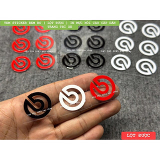 Tem sticker bem in mực nổi cao cấp dán trang trí