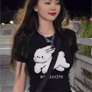 Áo thun nữ,áo thun body nữ mùa hè in 5D cute A35