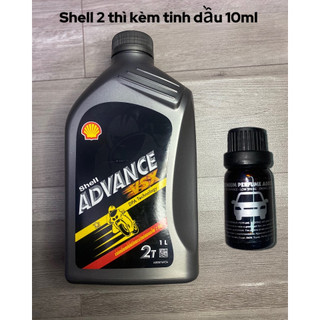 Nhớt pha 2 thì shell - thailan - bình dl 1 lít tặng kèm tinh dầu 10ml hương tổng hợp