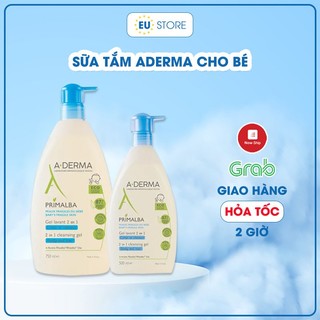 Sữa tắm gội Aderma cho bé từ sơ sinh 750ml dưỡng ẩm, giảm rôm sảy, da cơ địa