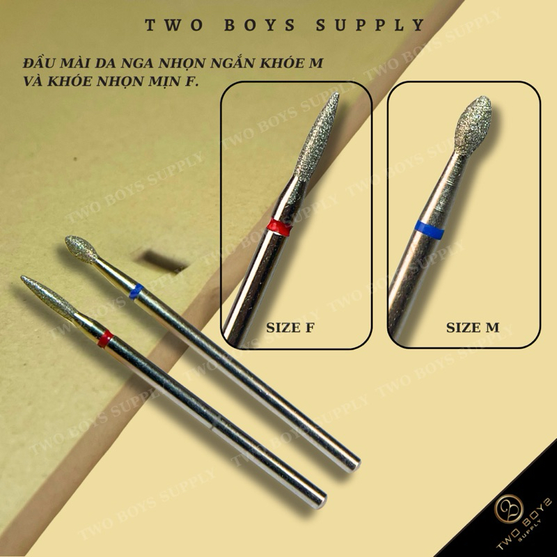 Đầu mài da khoé ngắn M và Khoé dài F *NHẬP KHẨU NGA *Sản phẩm chính hãng, chuyên nhặt da tay chân, N