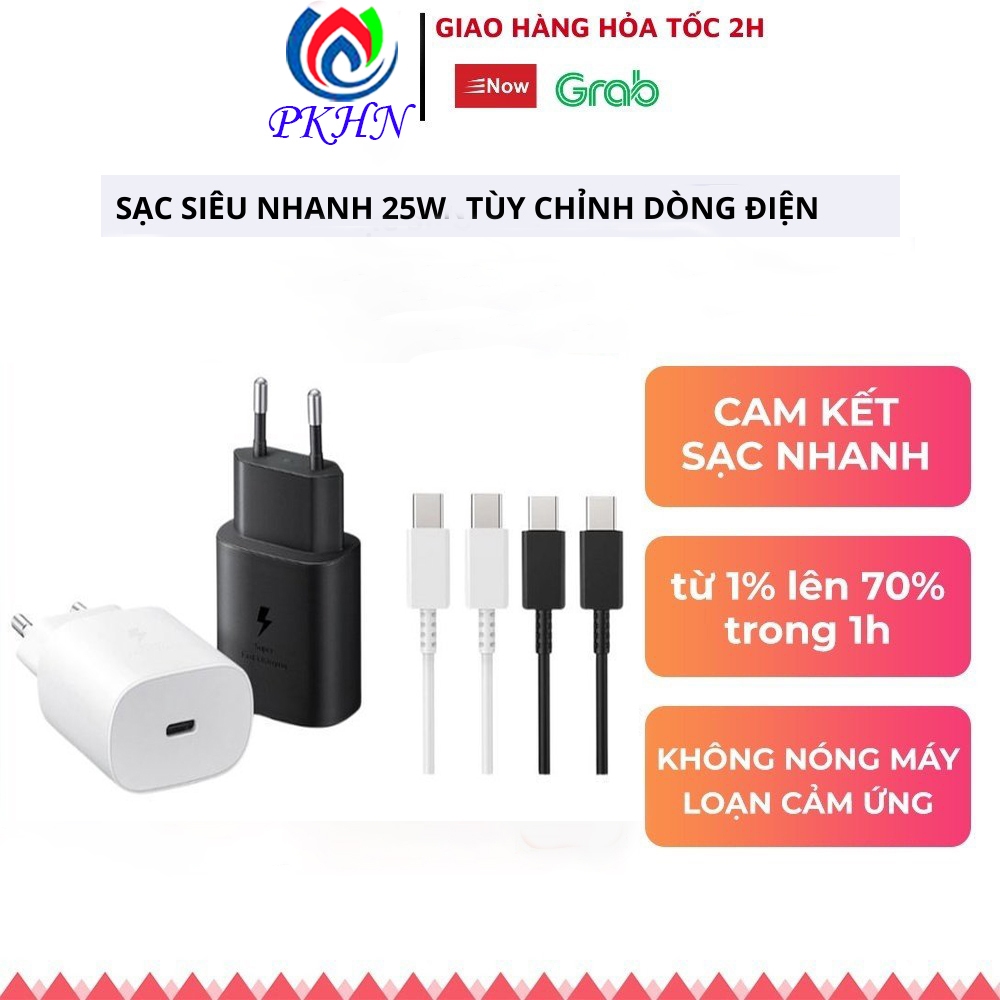 Bộ Sạc Nhanh SS 25w Type C to Type C, Cam Kết Sạc Nhanh,Bảo Vệ Pin,Chống Cháy Nổ,Dành Cho Nhiều Dòng Máy SS