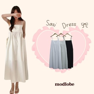 Đầm suông dài xinh xắn được thiết kế có túi hai bên Modlobe Sasi Dress Hàn Quốc