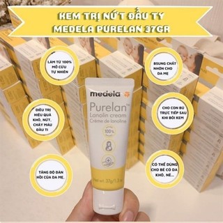 Nhập mỹ date 9/2026 kem nứt ti medela purelan 37g