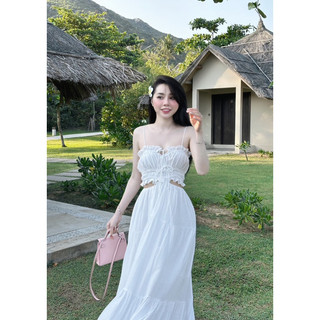Váy Maxi 2 Dây Khoét Eo Linh Hoàng