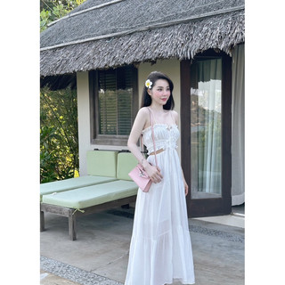 Váy Maxi 2 Dây Khoét Eo Linh Hoàng