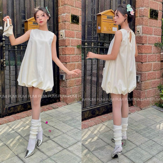 [SHOPPUMI] Đầm sát nách BBĐ bồng tùng bí 3 màu freesize Pumi 15826