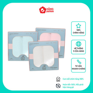 Set 2 Khăn đa năng sợi tre lụa (75x75cm) La Pomme Trắng, Hồng, Xanh Hàng chính hãng