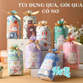10/20/50 COMBO TÚI ĐỰNG QUÀ KÈM NƠ RÚT SIÊU DỄ THƯƠNG
