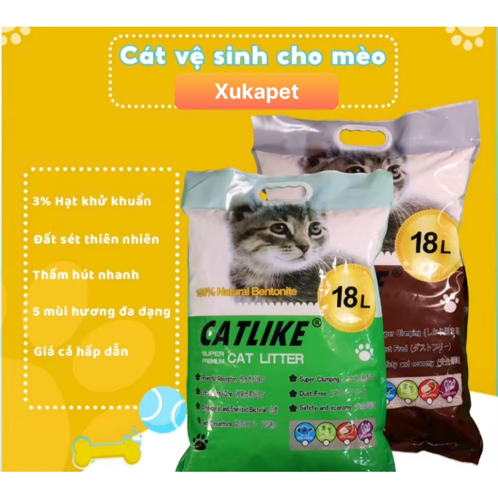 Cát vệ sinh Lna cao cấp dành cho mèo dung tích 18L