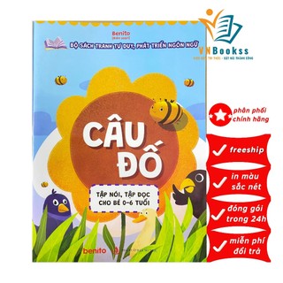 Sách - Câu đố - sách tranh tư duy, phát triển ngôn ngữ, giúp bé tập nói, tập đọc