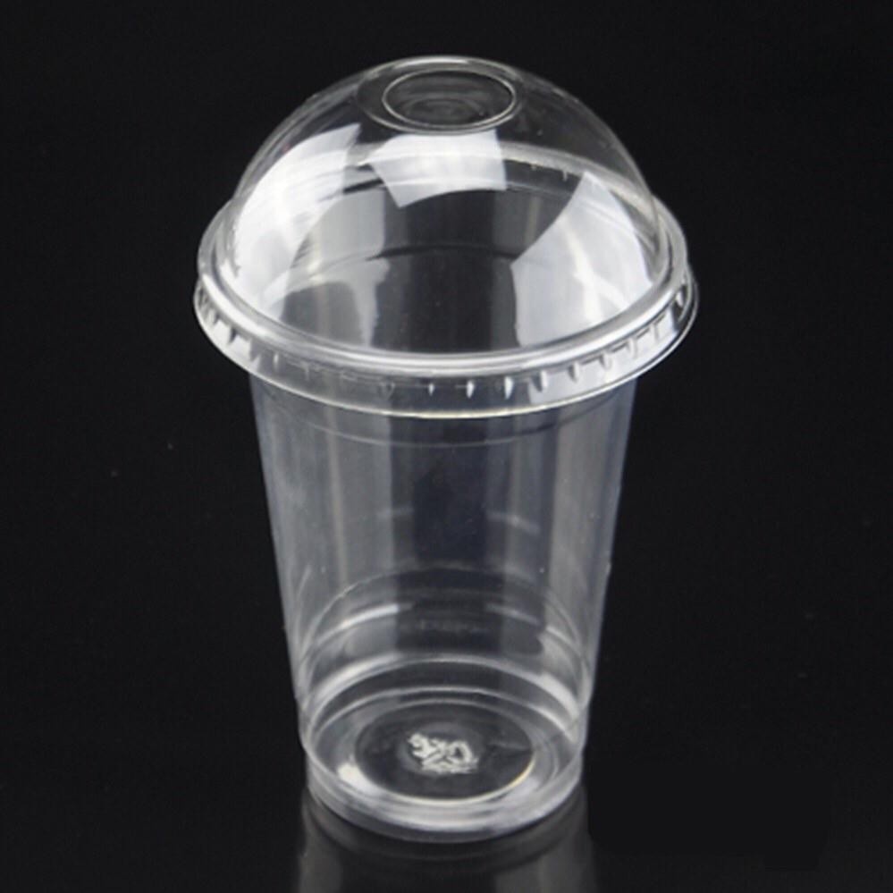(350ml) Cốc nhựa (Ly nhựa) PET nắp cầu 350ml (5,10,20 chiếc)