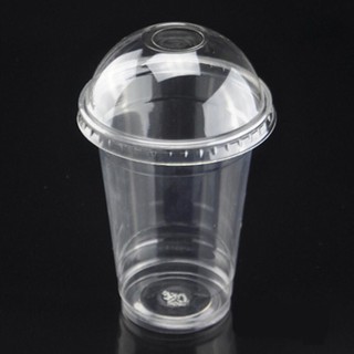 Cốc nhựa pet nắp cầu 350ml