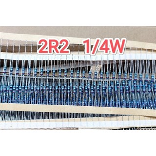 Điện trở 2r2 2,2ohm 1/4w 1% chất lượng cao điện trở 5 vạch màu 2,2ω 1/4w 1%