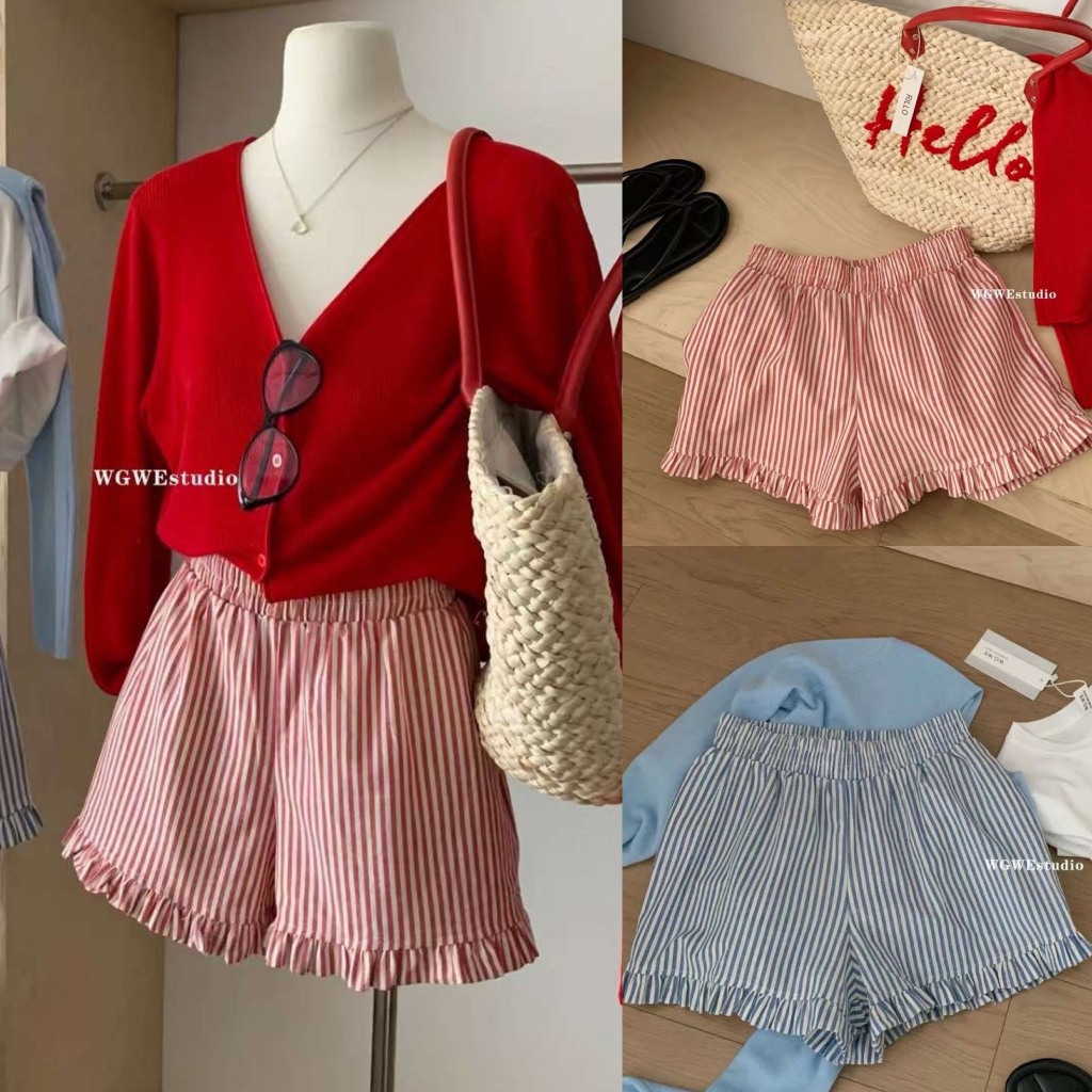 Quần Short bèo kẻ dọc WGWE (8044) - MIDISTORE