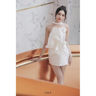 Váy Trắng - đen Lane Jt Ivy Mini dress. Chính hãng 100%. 1899K