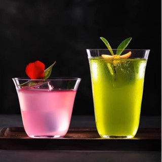 Ly thủy tinh siêu mỏng, siêu nhẹ, ly không đáy, ly cocktail hiball chịu nhiệt 260ml 380ml